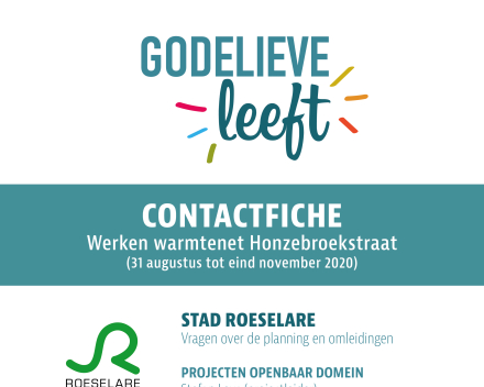 Honzebroekstraat | Aanleg warmtenet 2020