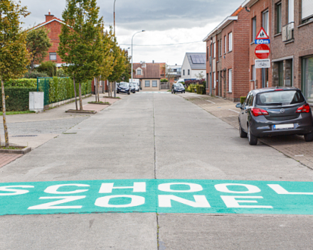 Zichtbaar afbakenen schoolzone