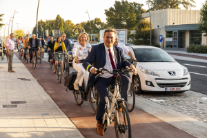 Infietsen nieuw fietspad Brugsesteenweg